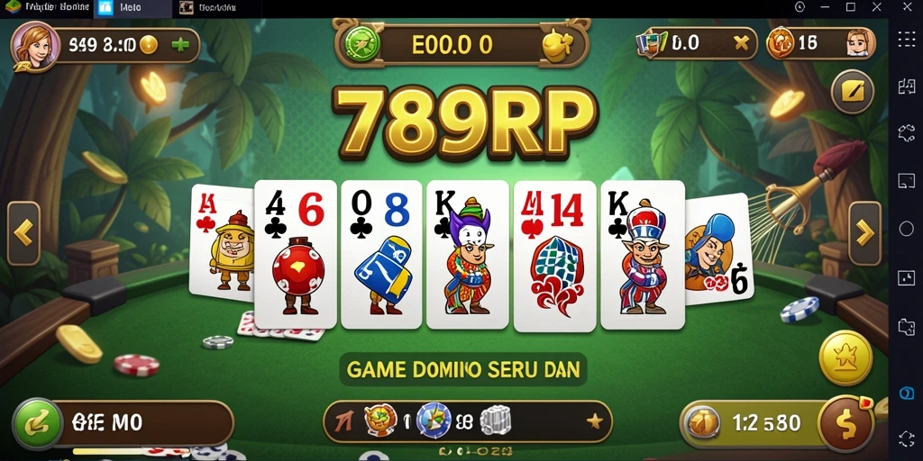Tampilan gameplay Domino yang menarik dan interaktif.