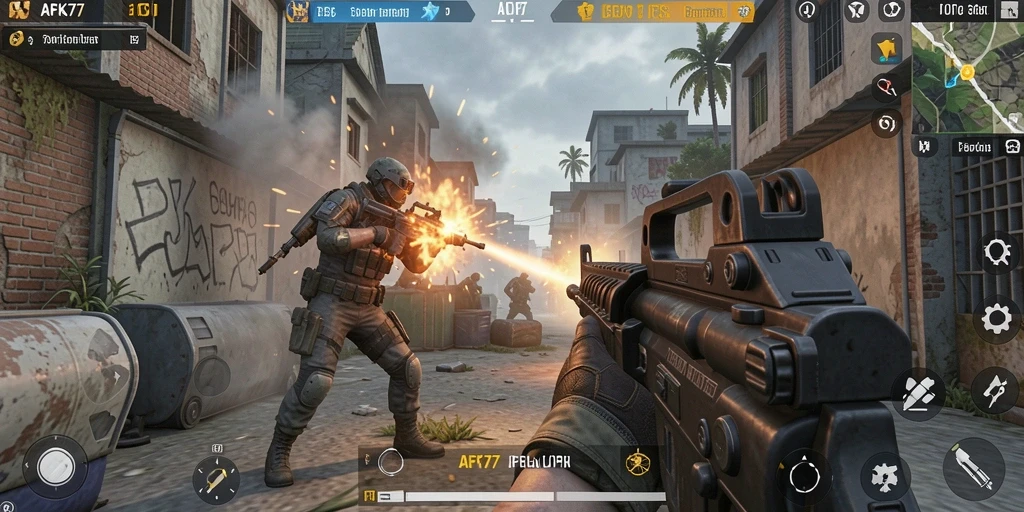 Tampilan menegangkan pertempuran dalam game AFK77 yang penuh aksi.