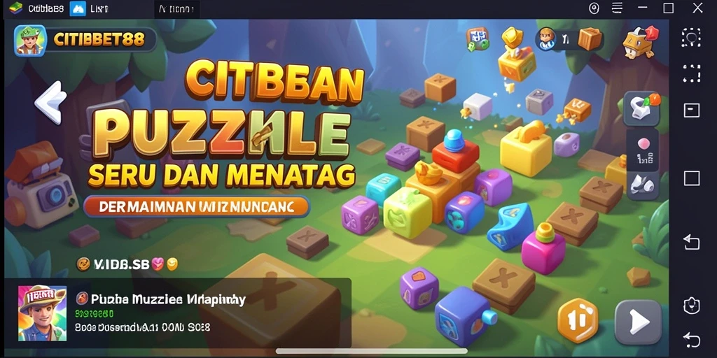 Tampilan gameplay CITIBET88 yang menarik dan penuh tantangan Puzzle.