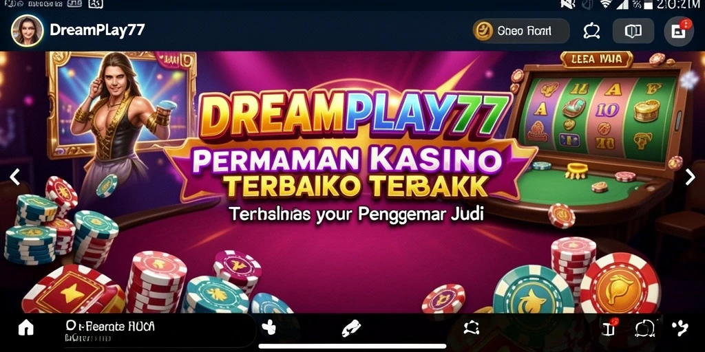 Tampilan gameplay seru dari aplikasi Kasino DREAMPLAY77.