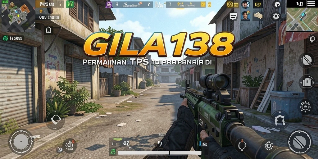 Tangkapan layar GILA138 menampilkan aksi pertempuran seru dalam gameplay TPS.