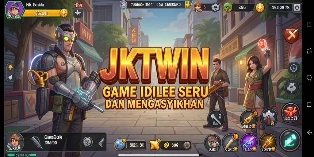 Tampilan menarik dari gameplay JKTWIN yang seru dan interaktif.