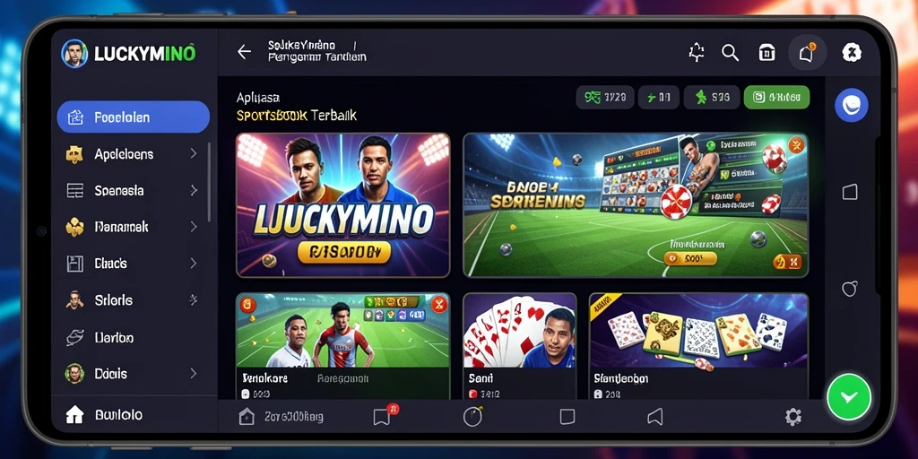 Tampilan gameplay dari aplikasi Sportsbook yang menarik dan interaktif.
