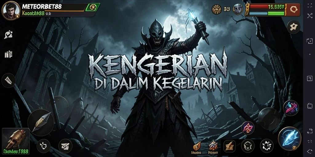 Screenshot yang menunjukkan gameplay menakutkan dari METEORBET88.