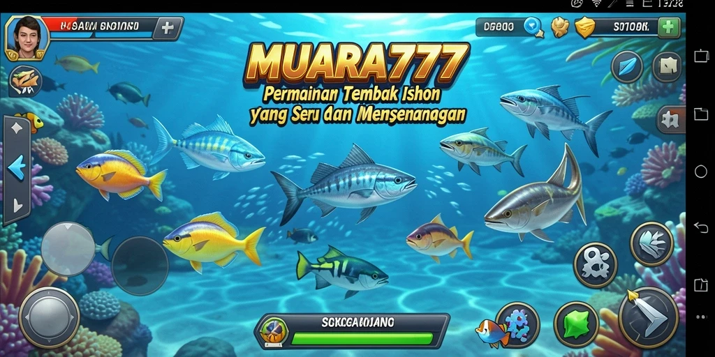 Tampilan menarik dari gameplay Tembak Ikan MUARA777 yang seru.