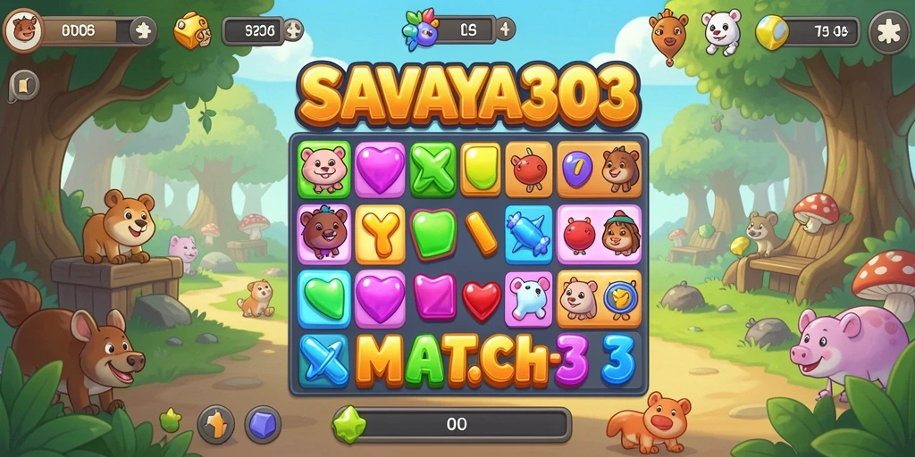 Gameplay seru dalam SAVAYA303, menjelajahi tantangan Match-3.