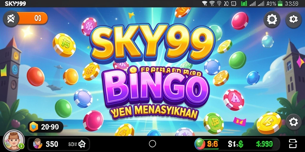 Tampilan gameplay Bingo yang seru dan menarik di SKY99.
