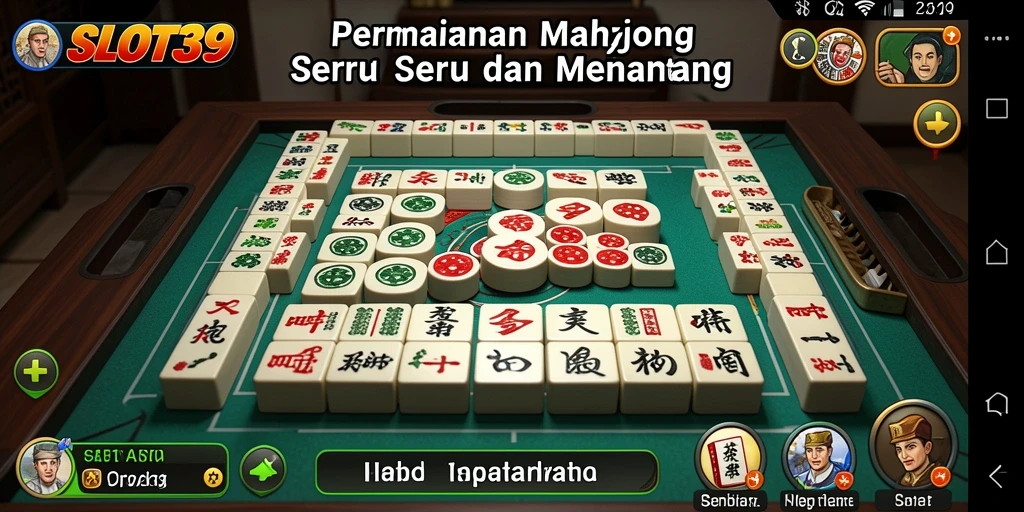 Tampilan menarik dari gameplay Mahjong di SLOT39.