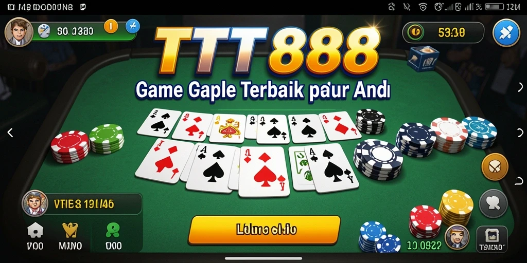 Tampilan gameplay seru dari TTT888 Gaple.